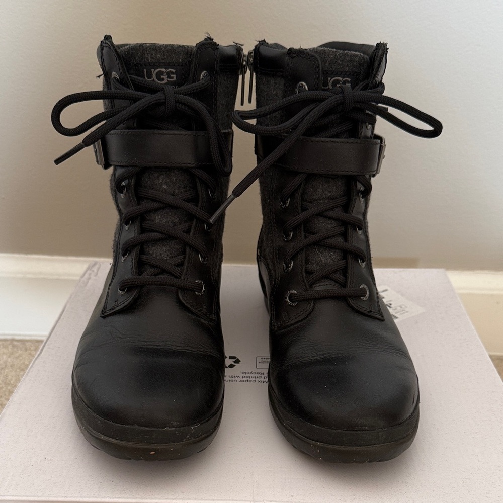 UGG Black Combat & Moto Boots